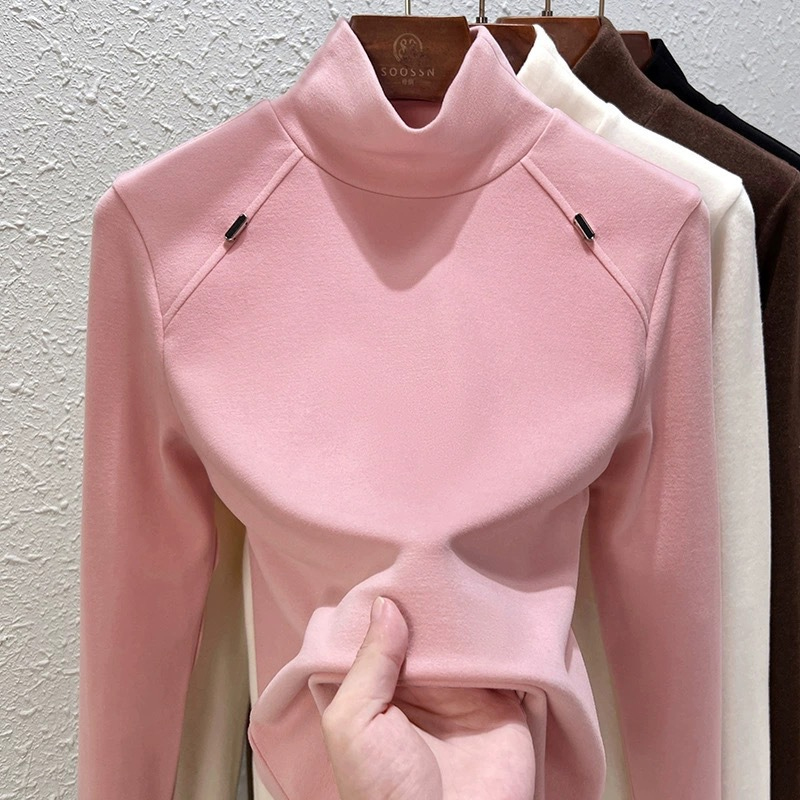 여성용 하이 퀄리티 플레인 티셔츠, 신축성 있는 기본  - Shirts 리뷰 및 가격
