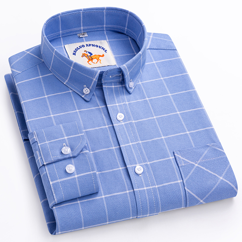 새로운 오버사이즈 5XL 남성용 긴팔 셔츠, 슬림핏 포 - Oxford Cotton Casual Shirt Business 리뷰 및 가격