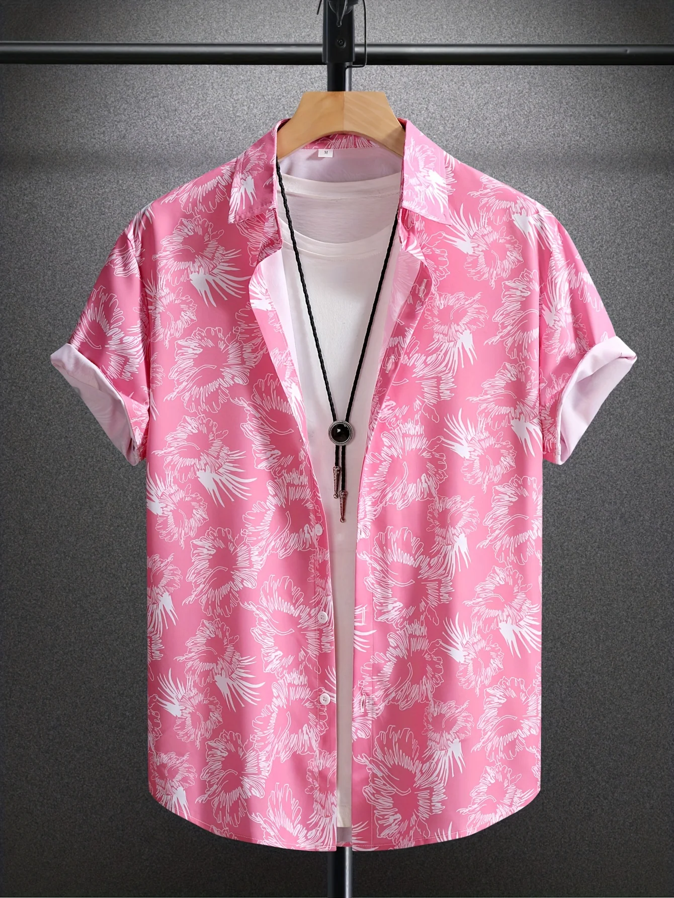 남성용 멀티 스타일 라이트 블루 알로하 하와이안 셔츠  - Vintage Hawaiian Floral Shirt 리뷰 및 가격